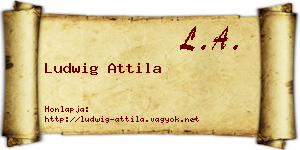 Ludwig Attila névjegykártya